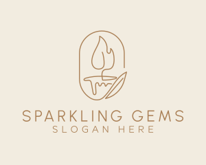 Scented Candle Light  logo design