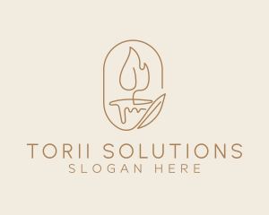 Scented Candle Light  logo design