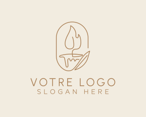 Scented Candle Light  logo design