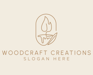 Scented Candle Light  logo design