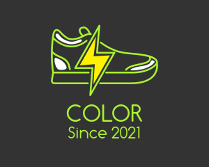 Sneakers - Lightning Bolt Shoes logo design