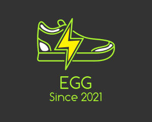 Shoe Cleaning - Lightning Bolt Shoes logo design