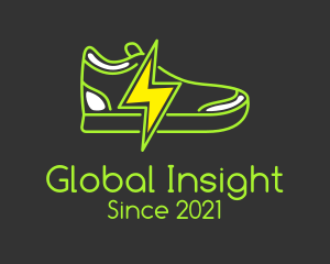 Sports Gear - Lightning Bolt Shoes logo design