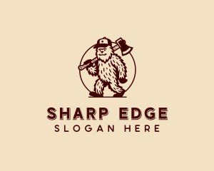 Bigfoot Axe Carpentry logo design