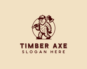 Bigfoot Axe Carpentry logo design