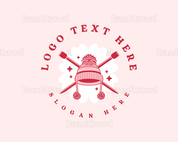 Beanie Hat Knitting Logo