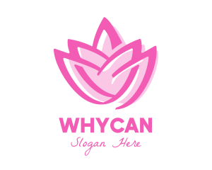 Beauty Blogger - Pink Lotus Flower logo design