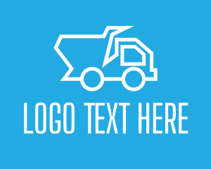 Vehicle - Dump Truck Construction logo design