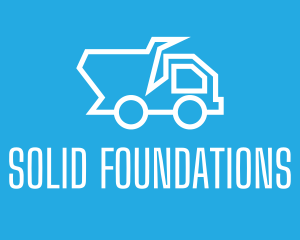 Dump Truck Construction Logo