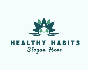 Healthy Lifestyle Yoga logo design