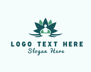 Healthy Lifestyle Yoga Logo