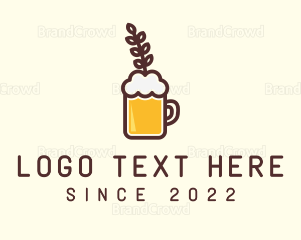 Wheat Beer Drink Logo