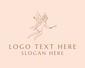 Hand Drawn - Fancy Wing Fairy logo design