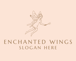 Fairy - Fancy Wing Fairy logo design