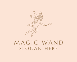 Wand - Fancy Wing Fairy logo design