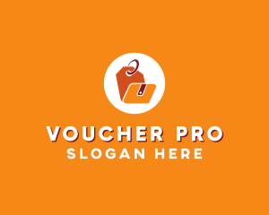 Voucher - Price Tag Wallet logo design