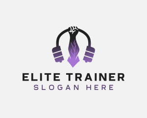 Fitness Gym Music logo design