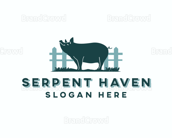 Pig Farm Livestock Logo