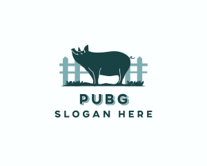 Pig Farm Livestock Logo