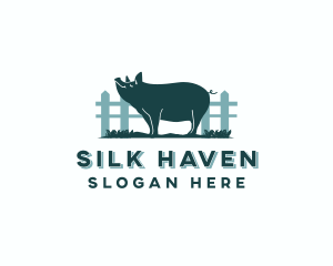 Pig Farm Livestock Logo