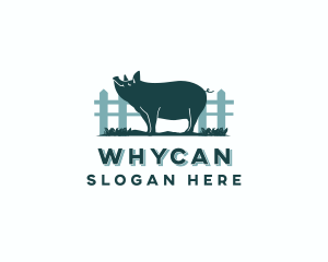 Pig Farm Livestock Logo