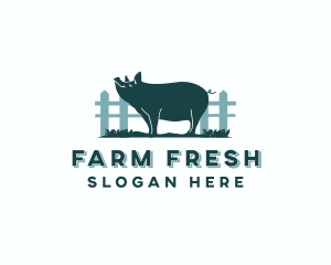 Livestock - Pig Farm Livestock logo design