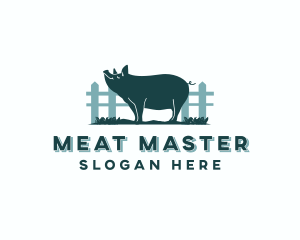 Pig Farm Livestock logo design