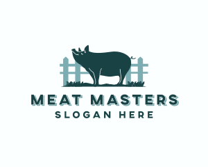 Pig Farm Livestock logo design