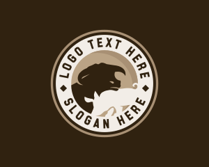 Meatshop - Livestock Cow Pig Farming logo design