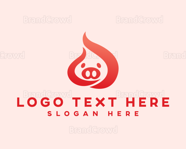 Flame Pig Restaurant Logo