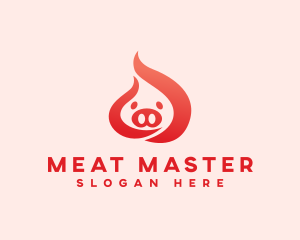 Flame Pig Restaurant logo design