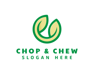 Spa - Green Leaf Seedling Letter C logo design