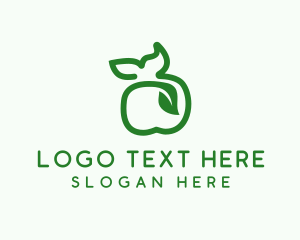 Grocery - Leaf Apple Farm logo design