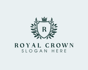 Royalty Wreath Crown  logo design