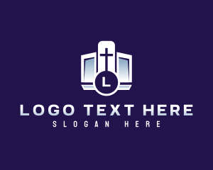 Church - Christian Religion Cross logo design