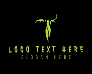 Slime - Spooky Gaming Letter T logo design