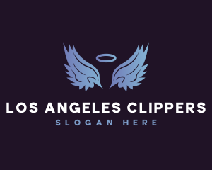 Angel  Wings Halo logo design