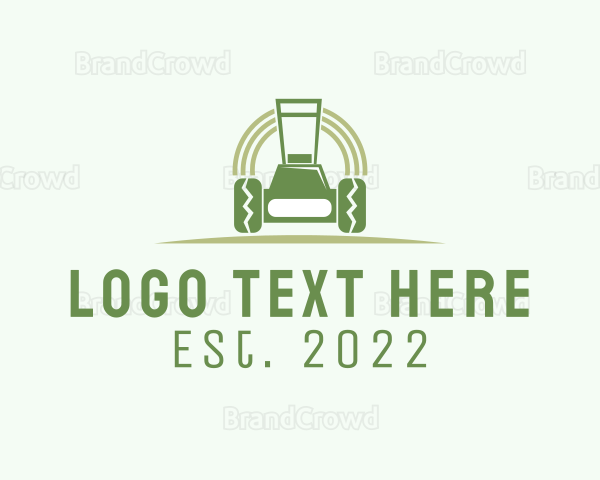 Lawn Mower Landscaping Logo