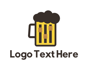 Beer Mug Equalizer logo design