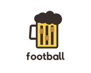 Audio - Beer Mug Equalizer logo design
