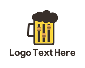 Sound - Beer Mug Equalizer logo design