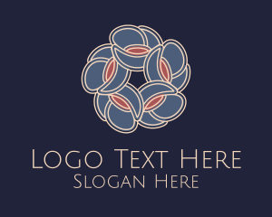 Yogi - Radial Flower Decor logo design
