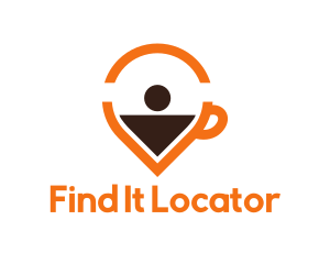 Coffee Location Pin logo design