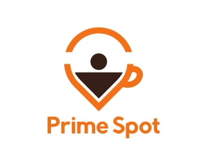 Location - Coffee Location Pin logo design