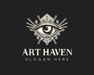 Mystical Oracle Eye logo design