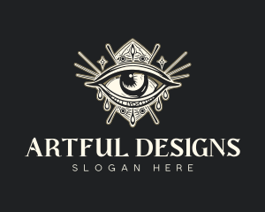 Mystical Oracle Eye logo design