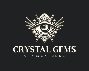 Mystical Oracle Eye logo design