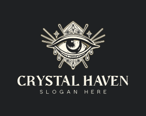 Mystical Oracle Eye logo design