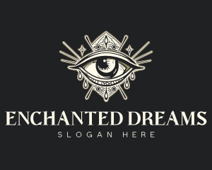 Mystical Oracle Eye logo design