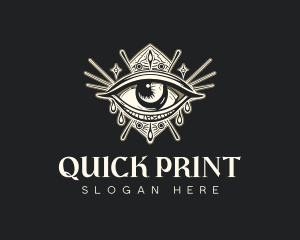 Mystical Oracle Eye logo design